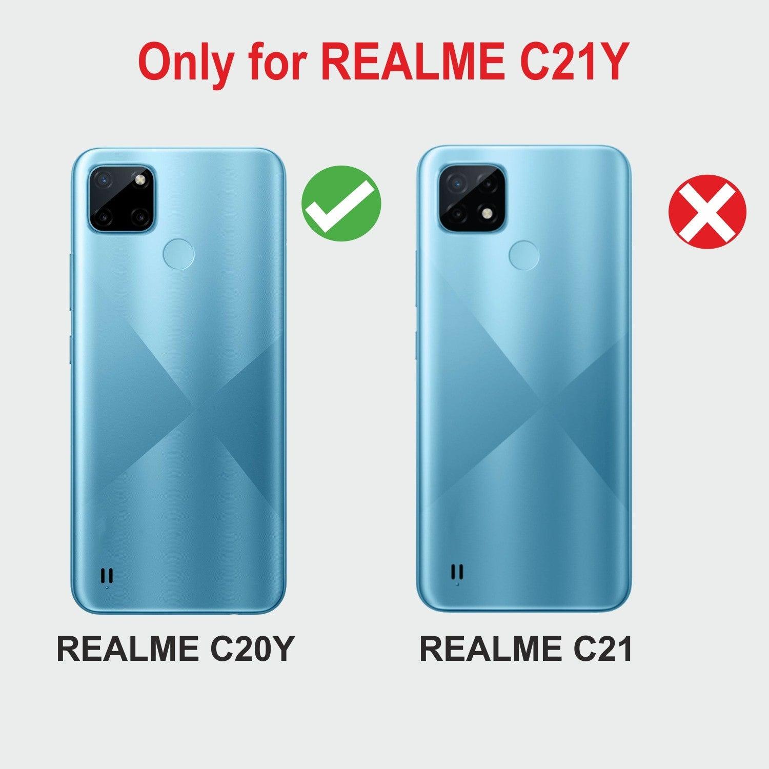 Realme C21Y Aibex PU Leather Flip Cover Foldable Stand & Pocket Magnetic Closure - Aibex