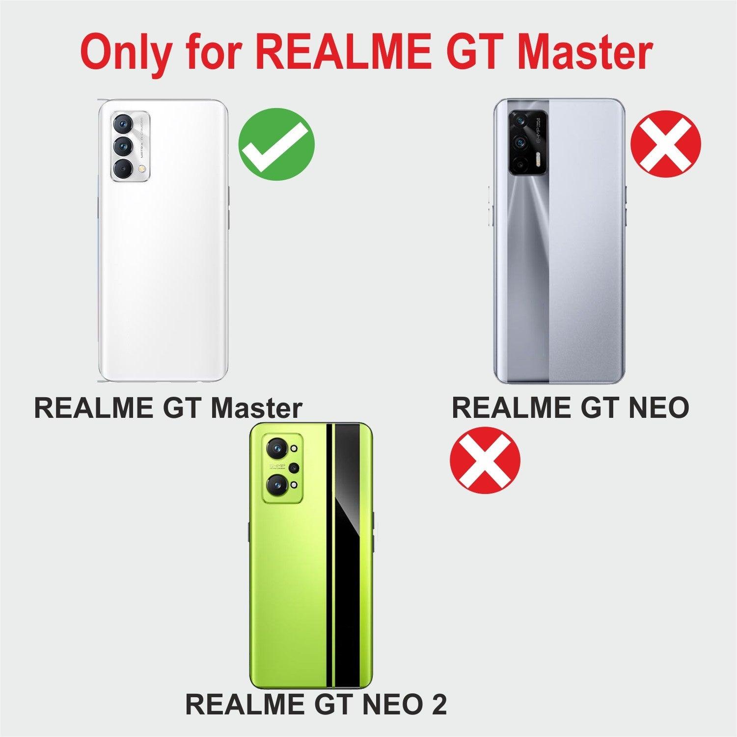 Realme GT Master Edition Aibex PU Leather Flip Cover Foldable Stand & Pocket Magnetic Closure - Aibex