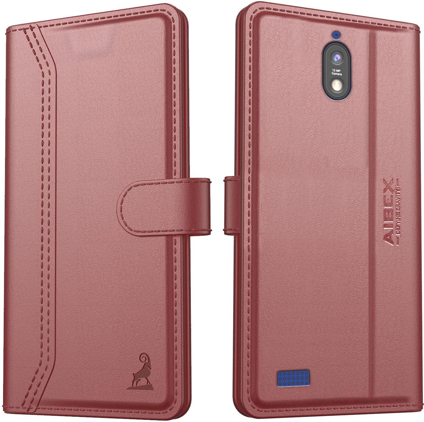 Jio Phone Next Aibex PU Leather Flip Cover Foldable Stand & Pocket Magnetic Closure - Aibex