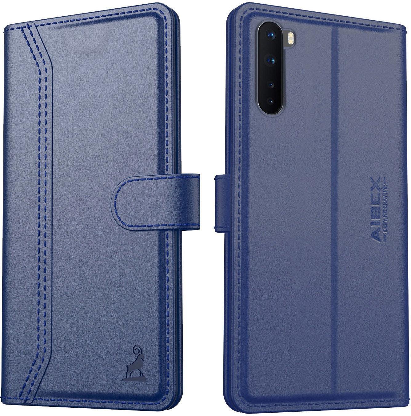 OnePlus Nord Aibex PU Leather Flip Cover Foldable Stand & Pocket Magnetic Closure - Aibex
