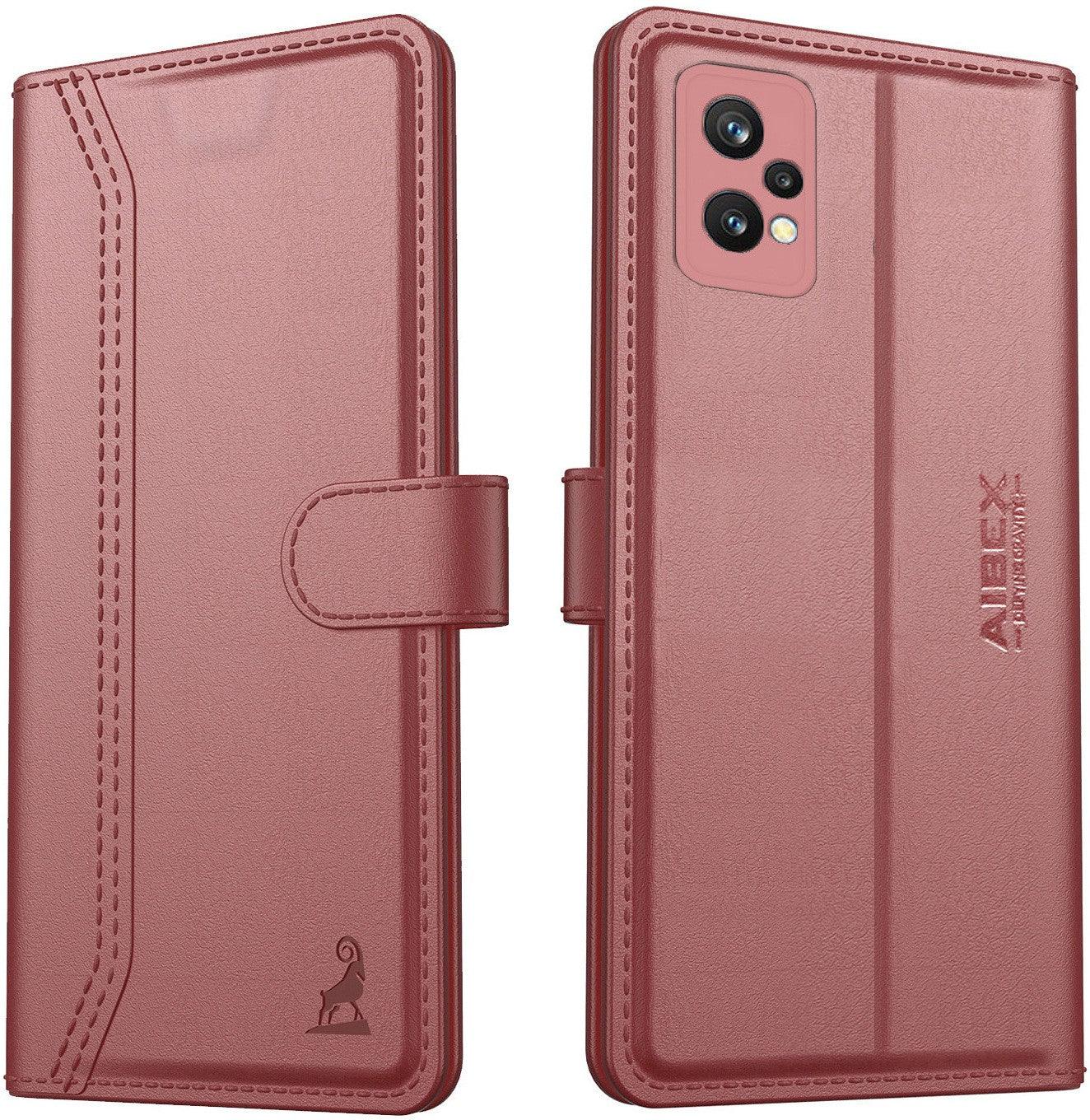 OnePlus Nord CE 2 Lite 5G Aibex PU Leather Flip Cover Foldable Stand & Pocket Magnetic Closure - Aibex