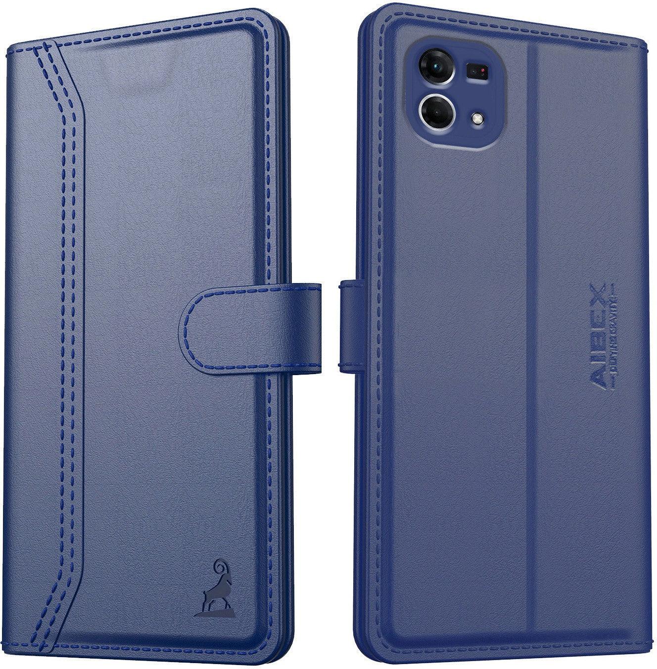 Oppo F21 Pro/F21S Pro Aibex PU Leather Flip Cover Foldable Stand & Pocket Magnetic Closure - Aibex