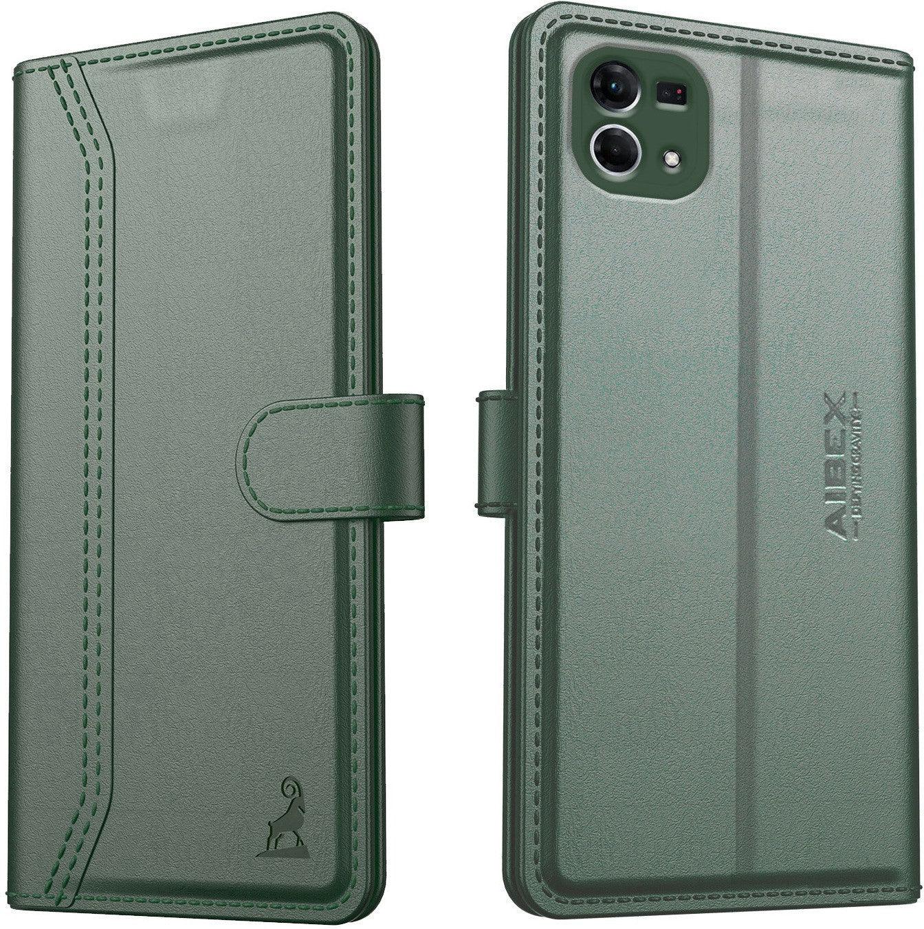 Oppo F21 Pro/F21S Pro Aibex PU Leather Flip Cover Foldable Stand & Pocket Magnetic Closure - Aibex