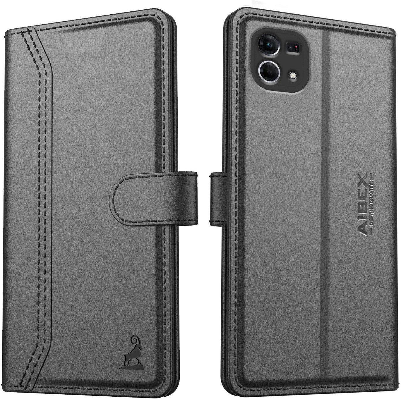 Oppo F21 Pro/F21S Pro Aibex PU Leather Flip Cover Foldable Stand & Pocket Magnetic Closure - Aibex