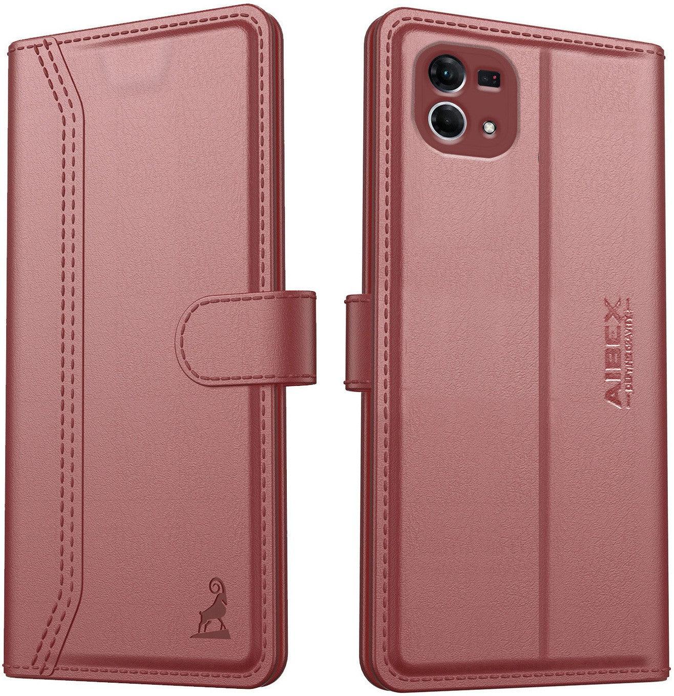 Oppo F21 Pro/F21S Pro Aibex PU Leather Flip Cover Foldable Stand & Pocket Magnetic Closure - Aibex