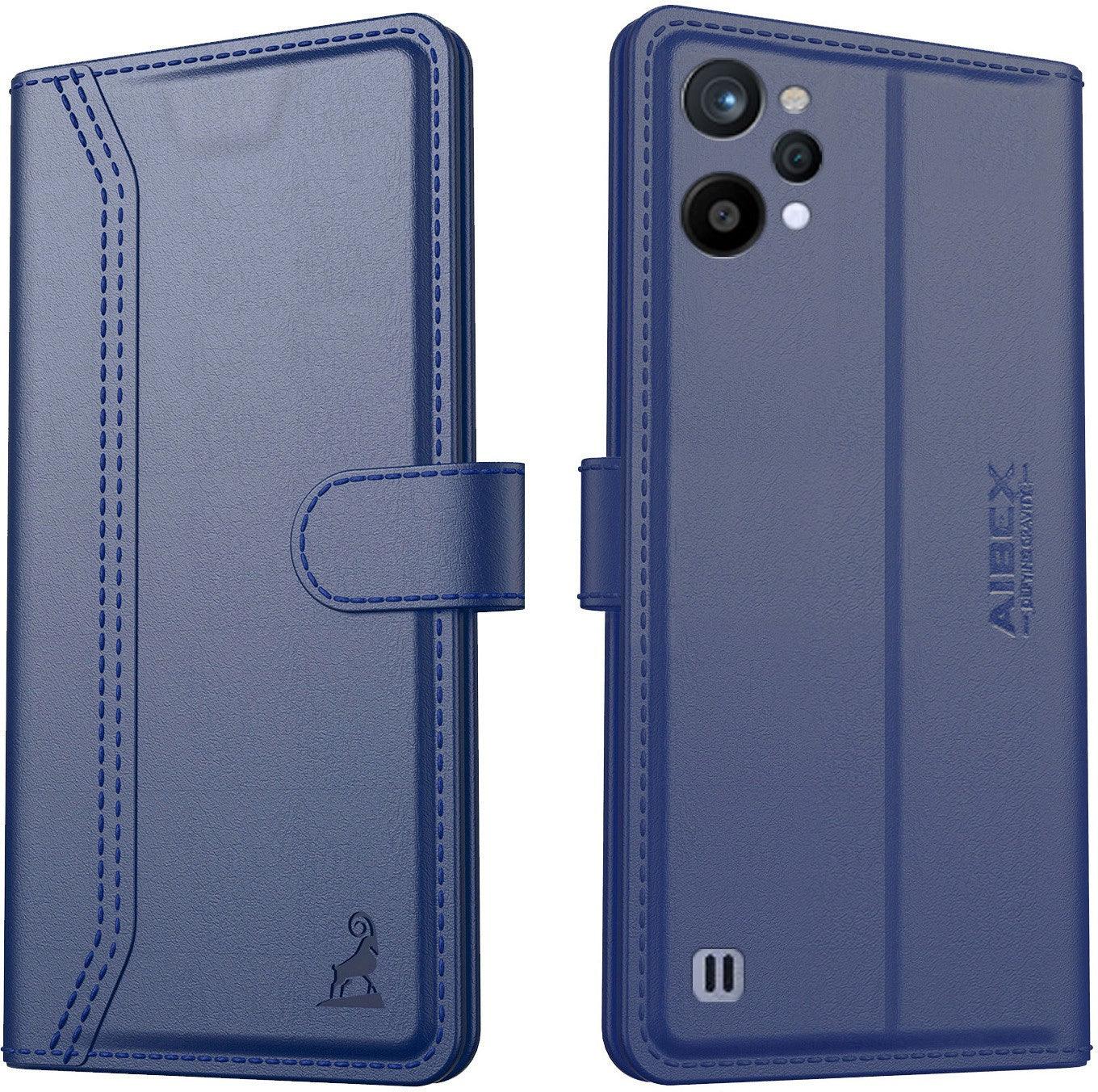 Realme C31 Aibex PU Leather Flip Cover Foldable Stand & Pocket Magnetic Closure - Aibex