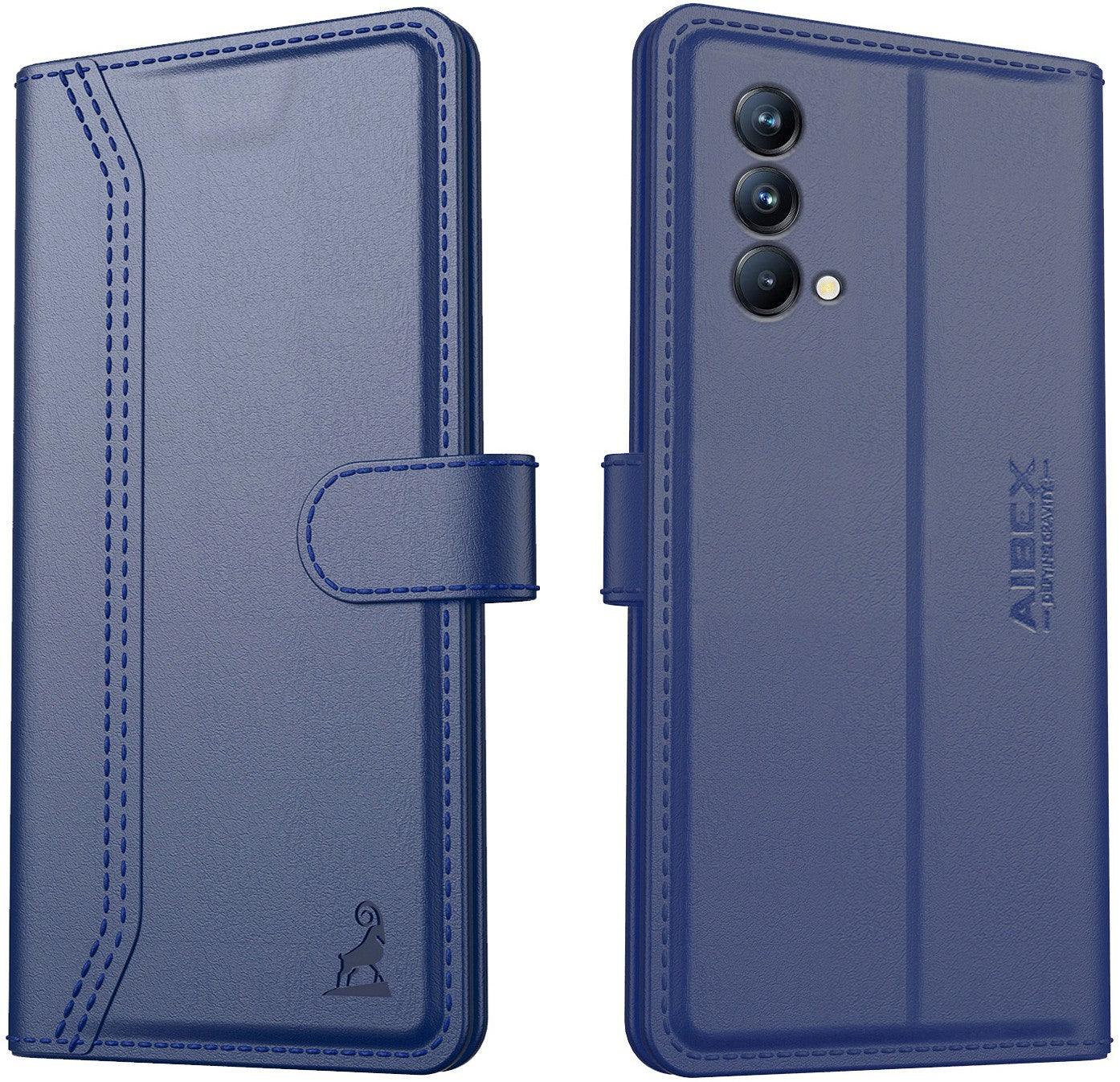 Realme GT Master Edition Aibex PU Leather Flip Cover Foldable Stand & Pocket Magnetic Closure - Aibex