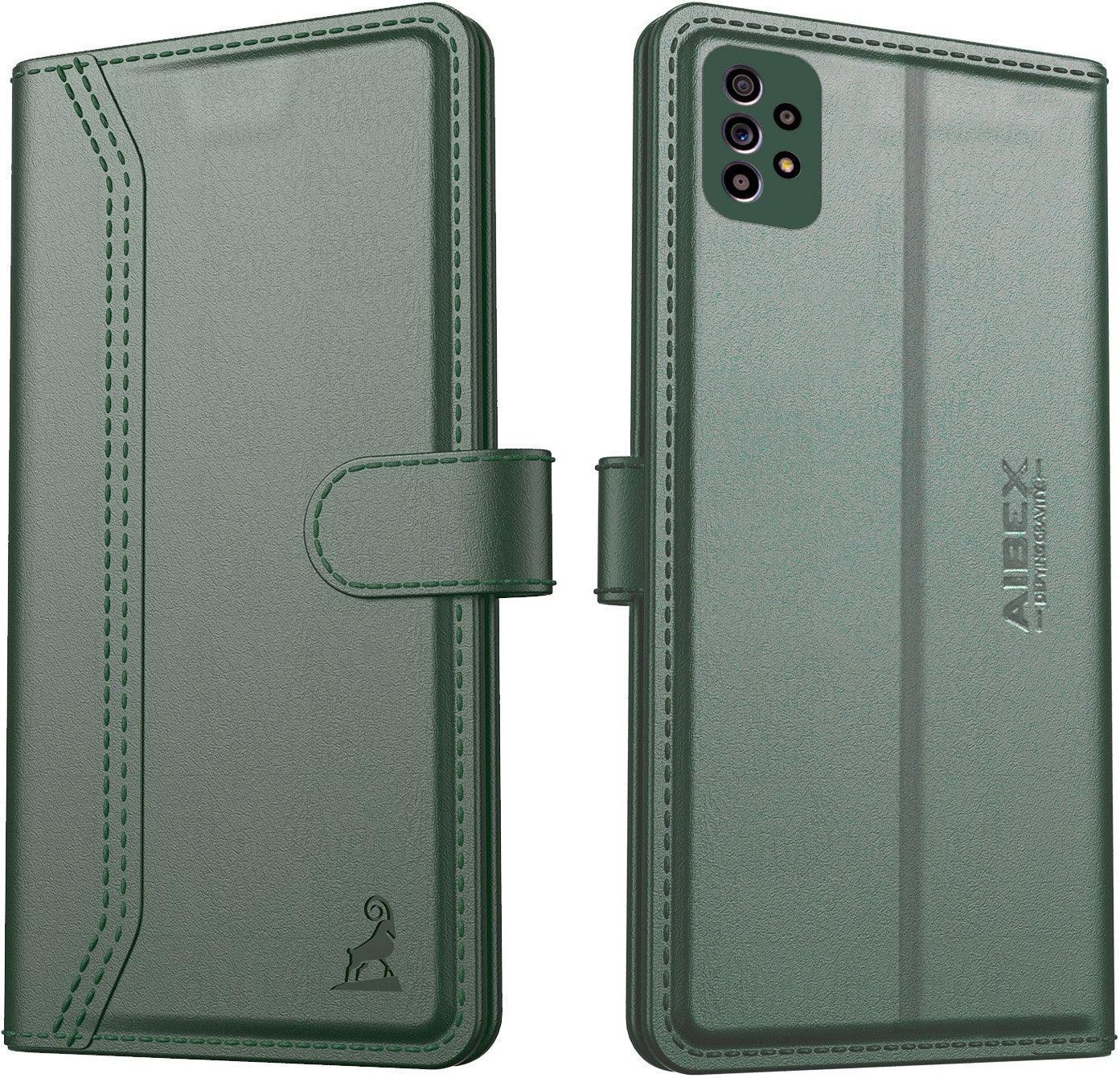 Samsung Galaxy A52 / A52s 5G Aibex PU Leather Flip Cover Foldable Stand & Pocket Magnetic Closure - Aibex