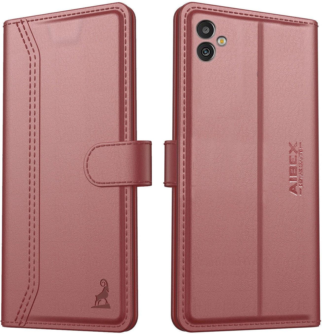 Samsung Galaxy M13 5G Aibex PU Leather Flip Cover Foldable Stand & Pocket Magnetic Closure - Aibex