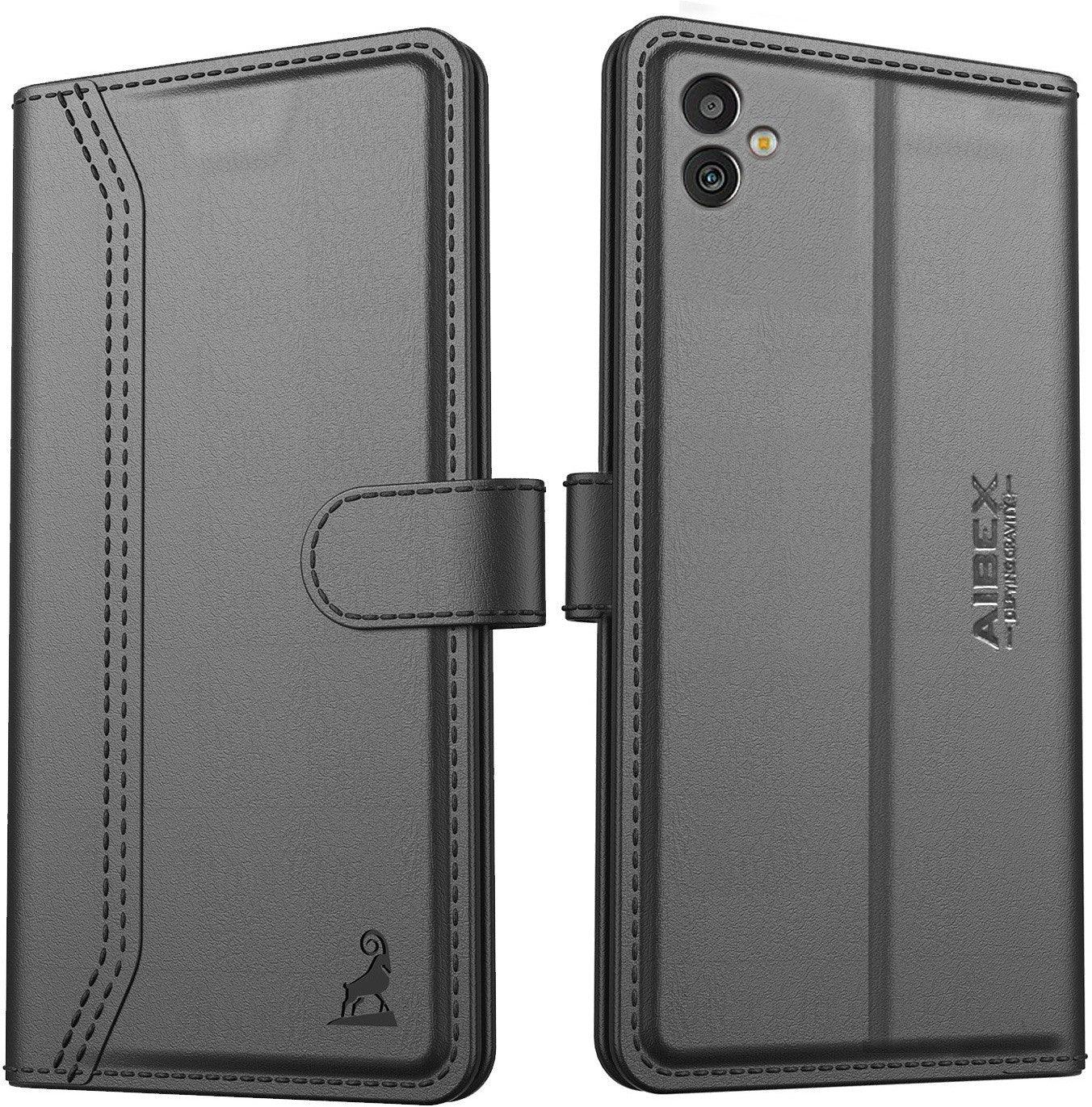 Samsung Galaxy M13 5G Aibex PU Leather Flip Cover Foldable Stand & Pocket Magnetic Closure - Aibex