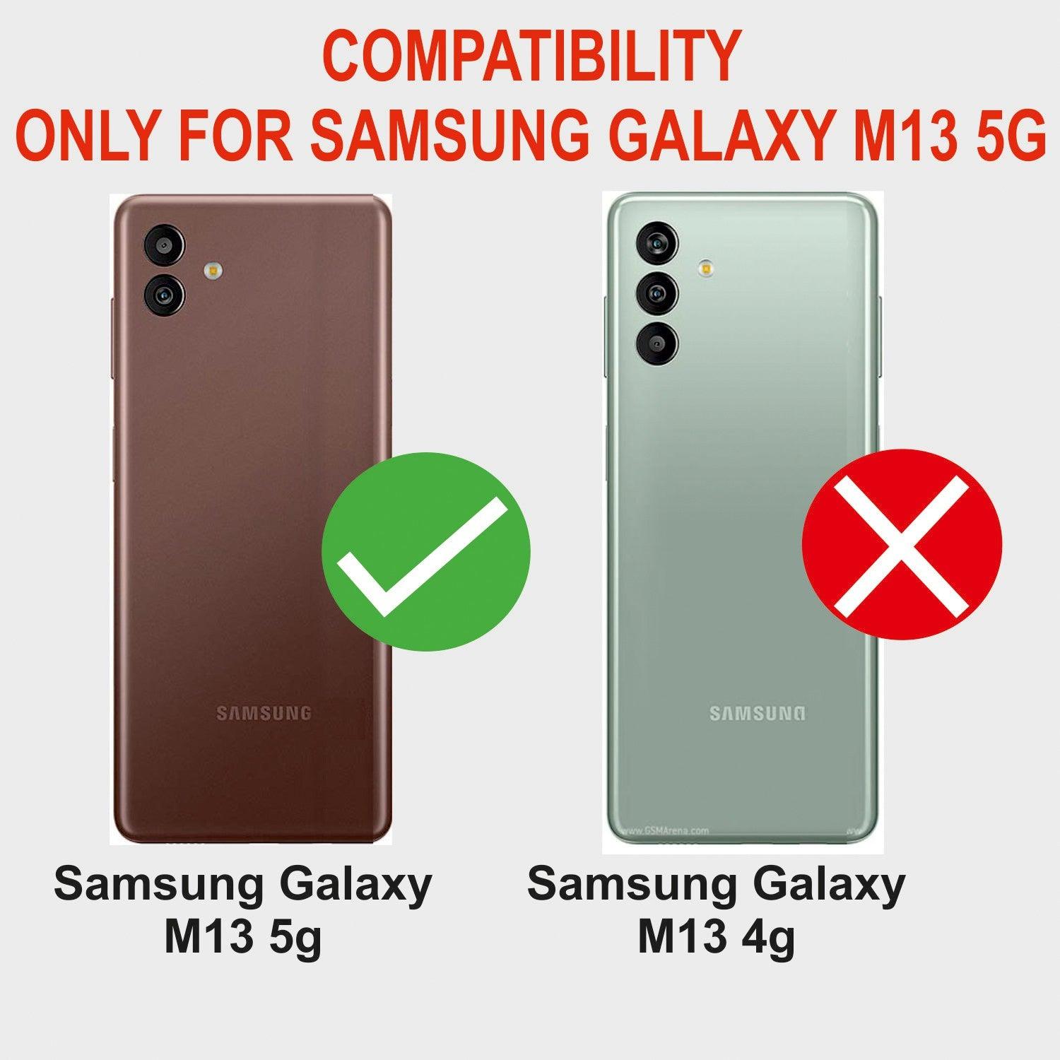 Samsung Galaxy M13 5G Aibex PU Leather Flip Cover Foldable Stand & Pocket Magnetic Closure - Aibex