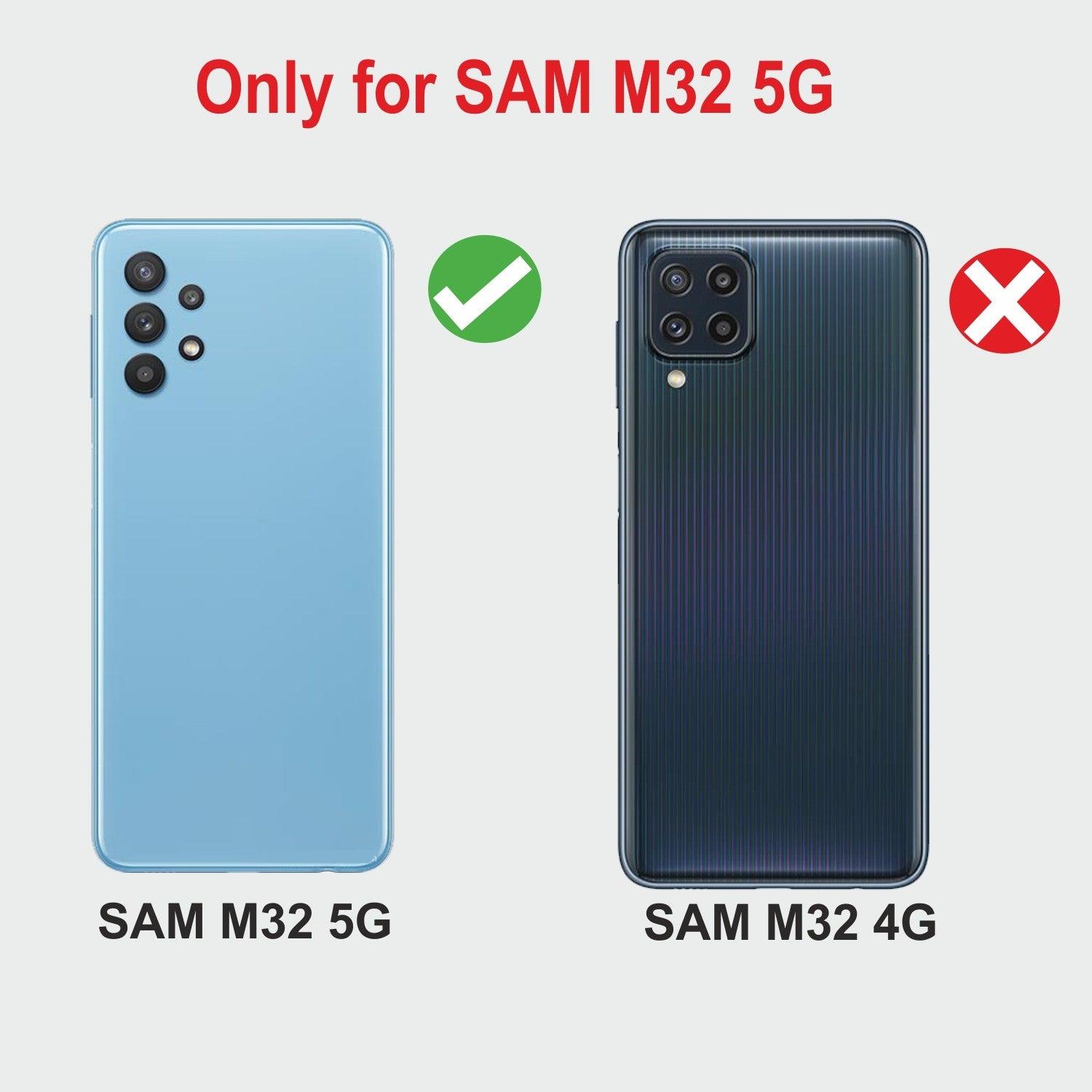 Samsung Galaxy M32 5G / A13 4G Aibex PU Leather Flip Cover Foldable Stand & Pocket Magnetic Closure - Aibex