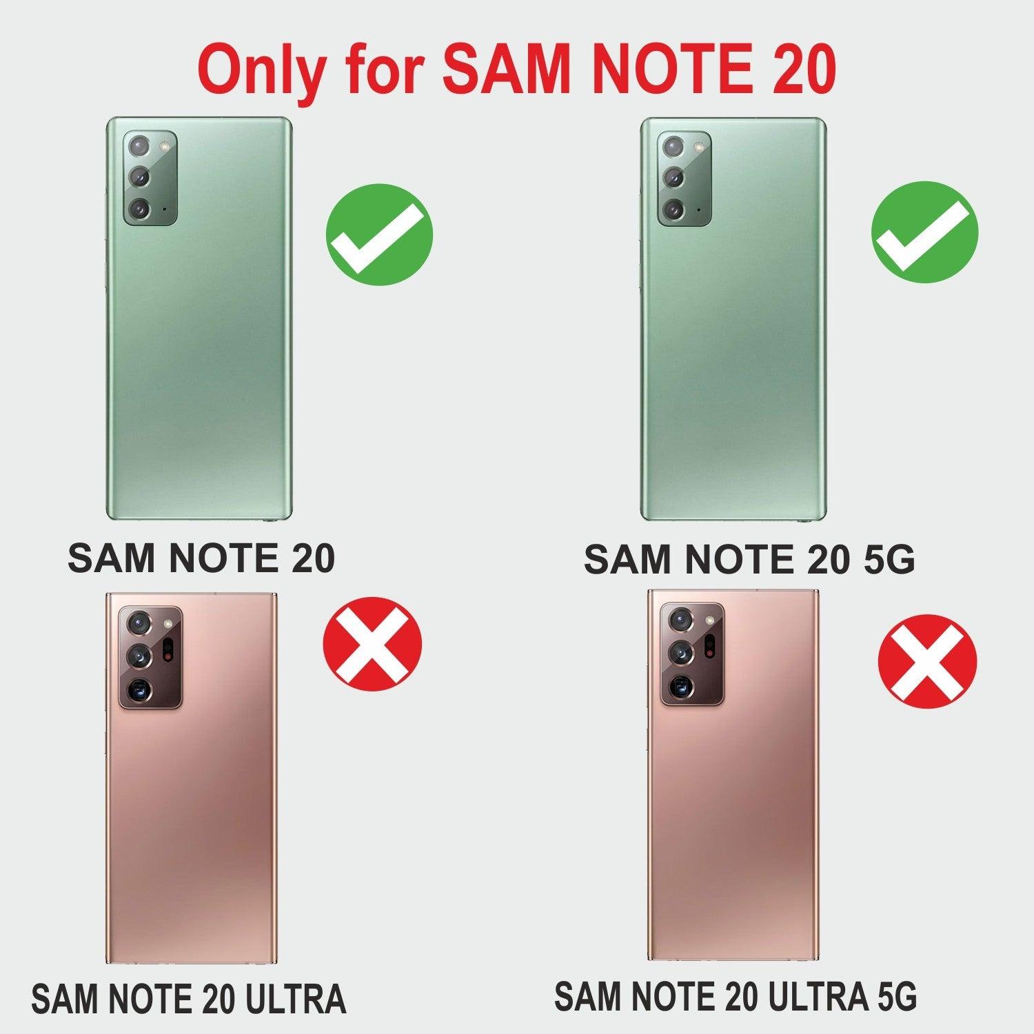 Samsung Galaxy Note 20 Aibex PU Leather Flip Cover Foldable Stand & Pocket Magnetic Closure - Aibex