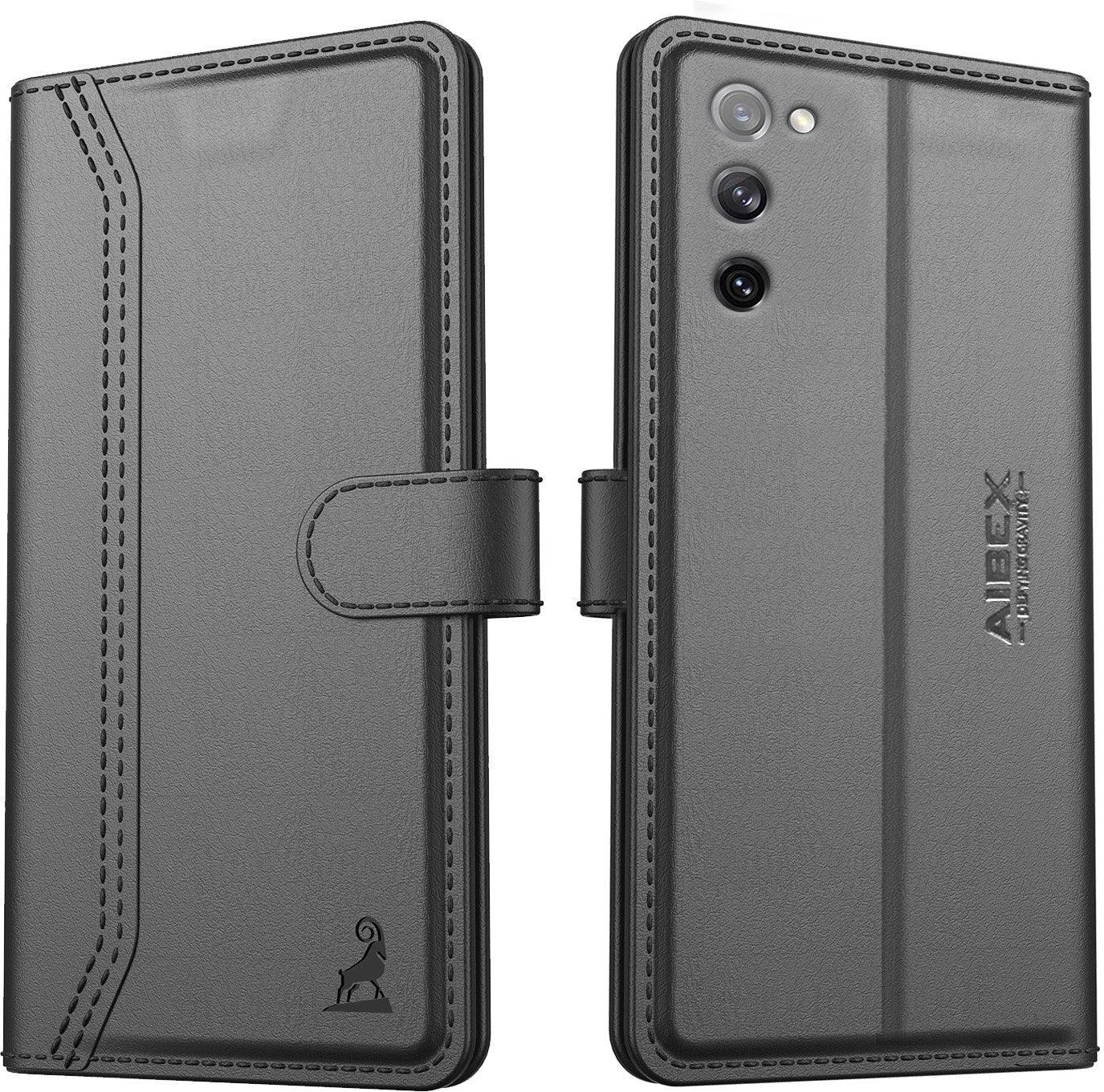 Samsung Galaxy S20 Fe Aibex PU Leather Flip Cover Foldable Stand & Pocket Magnetic Closure - Aibex
