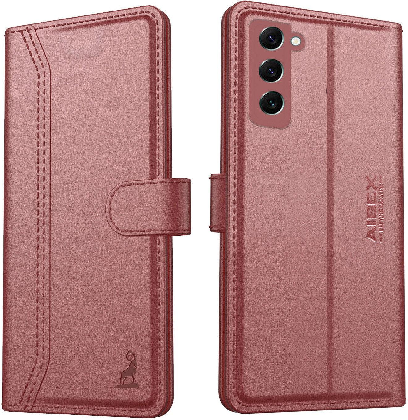 Samsung Galaxy S22 Plus Aibex PU Leather Flip Cover Foldable Stand & Pocket Magnetic Closure - Aibex