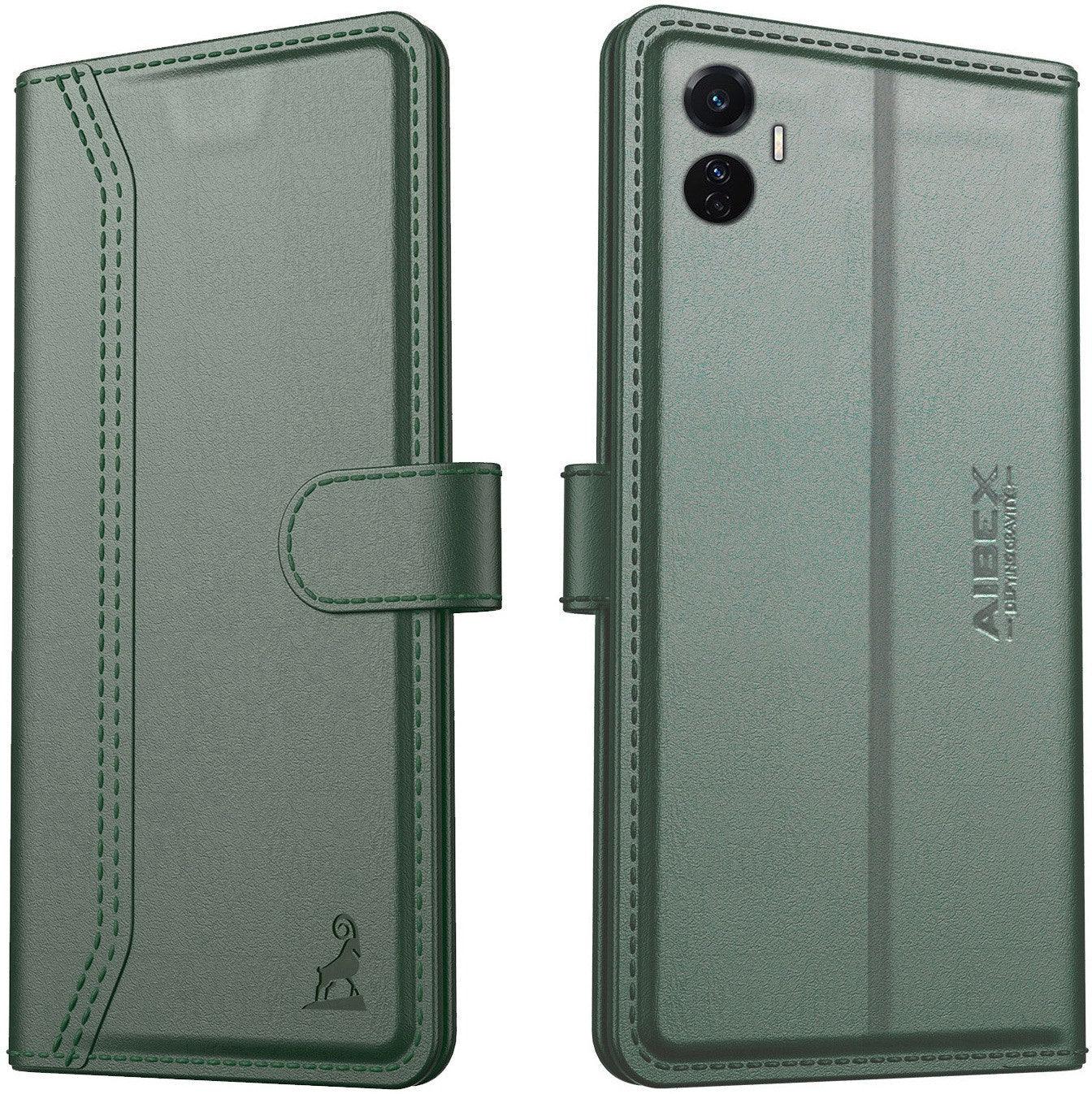 Vivo T1 Pro 5G Aibex PU Leather Flip Cover Foldable Stand & Pocket Magnetic Closure - Aibex