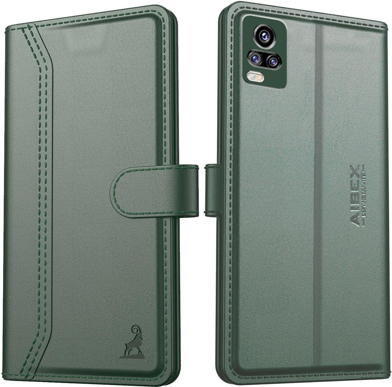 Vivo V20 Aibex PU Leather Flip Cover Foldable Stand & Pocket Magnetic Closure - Aibex