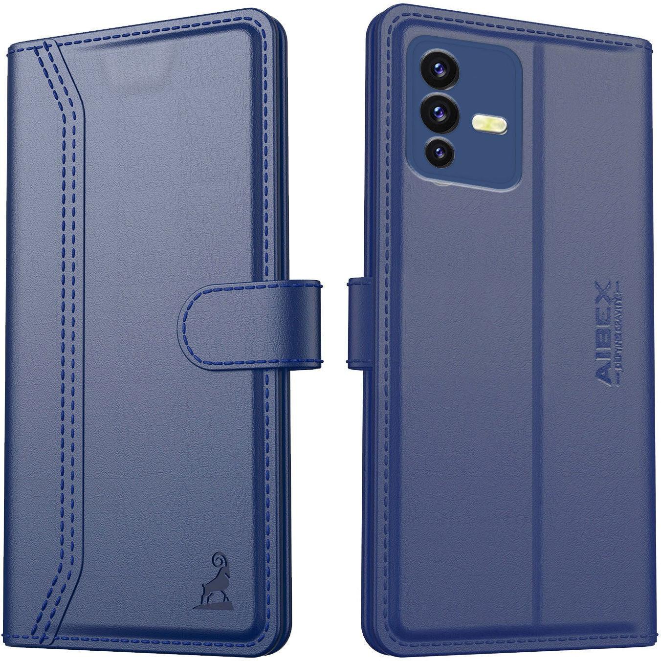 Vivo V23 Aibex PU Leather Flip Cover Foldable Stand & Pocket Magnetic Closure - Aibex