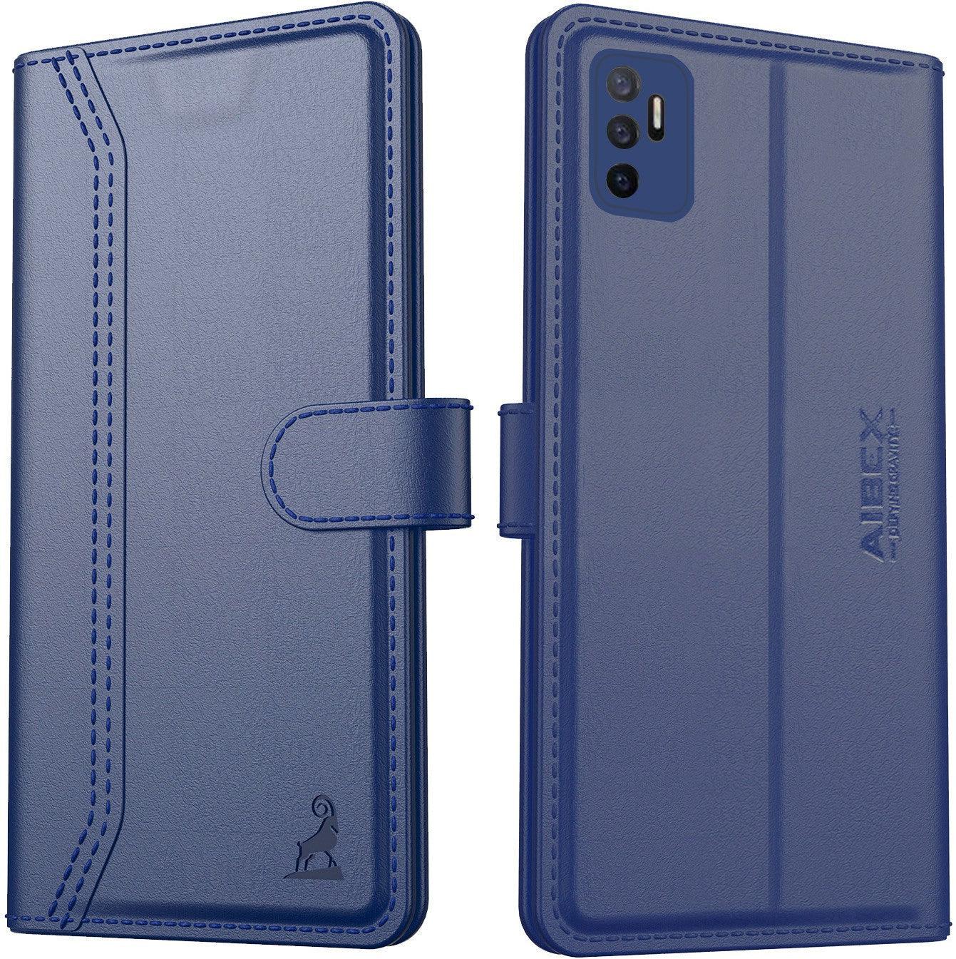 Vivo V23e 5g / Vivo Y75 4G Aibex PU Leather Flip Cover Foldable Stand & Pocket Magnetic Closure - Aibex
