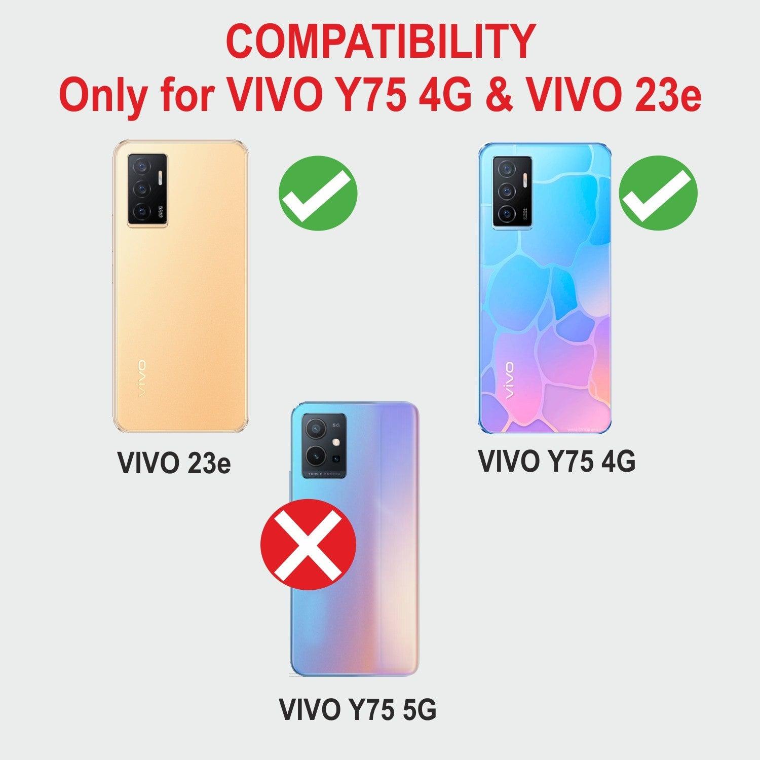 Vivo V23e 5g / Vivo Y75 4G Aibex PU Leather Flip Cover Foldable Stand & Pocket Magnetic Closure - Aibex