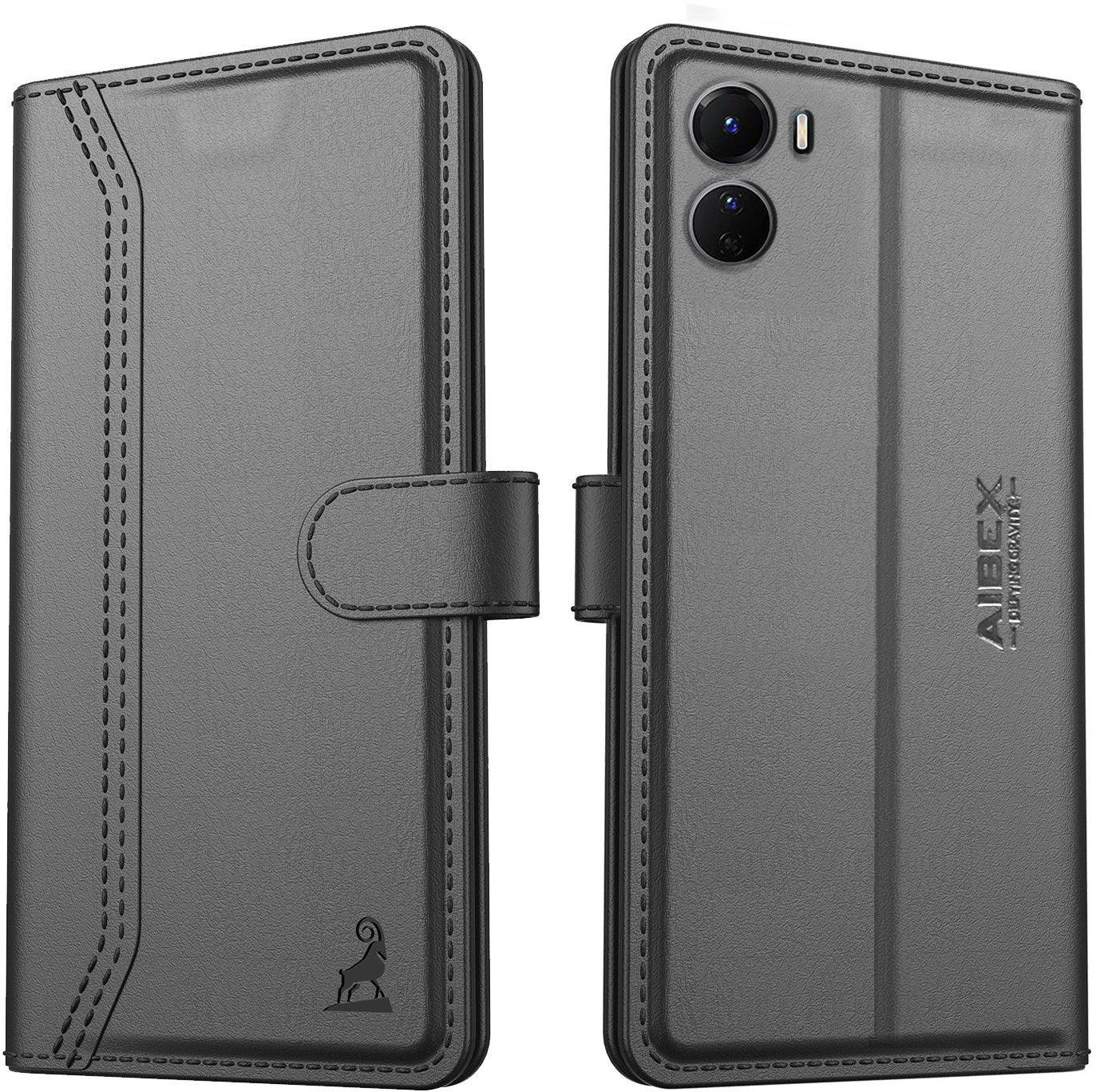 Vivo Y16 / Vivo T2x 5G / Vivo Y56 5G Aibex PU Leather Flip Cover Foldable Stand - Aibex