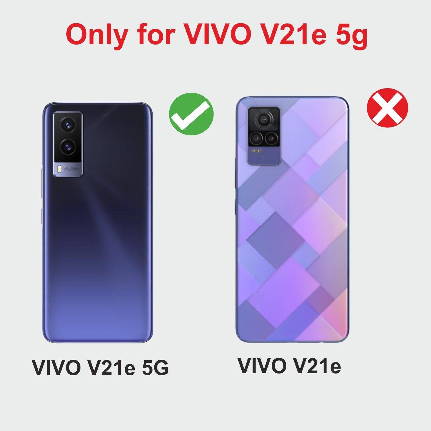 Vivo V21e 5G Aibex PU Leather Flip Cover Foldable Stand & Pocket Magnetic Closure - Aibex