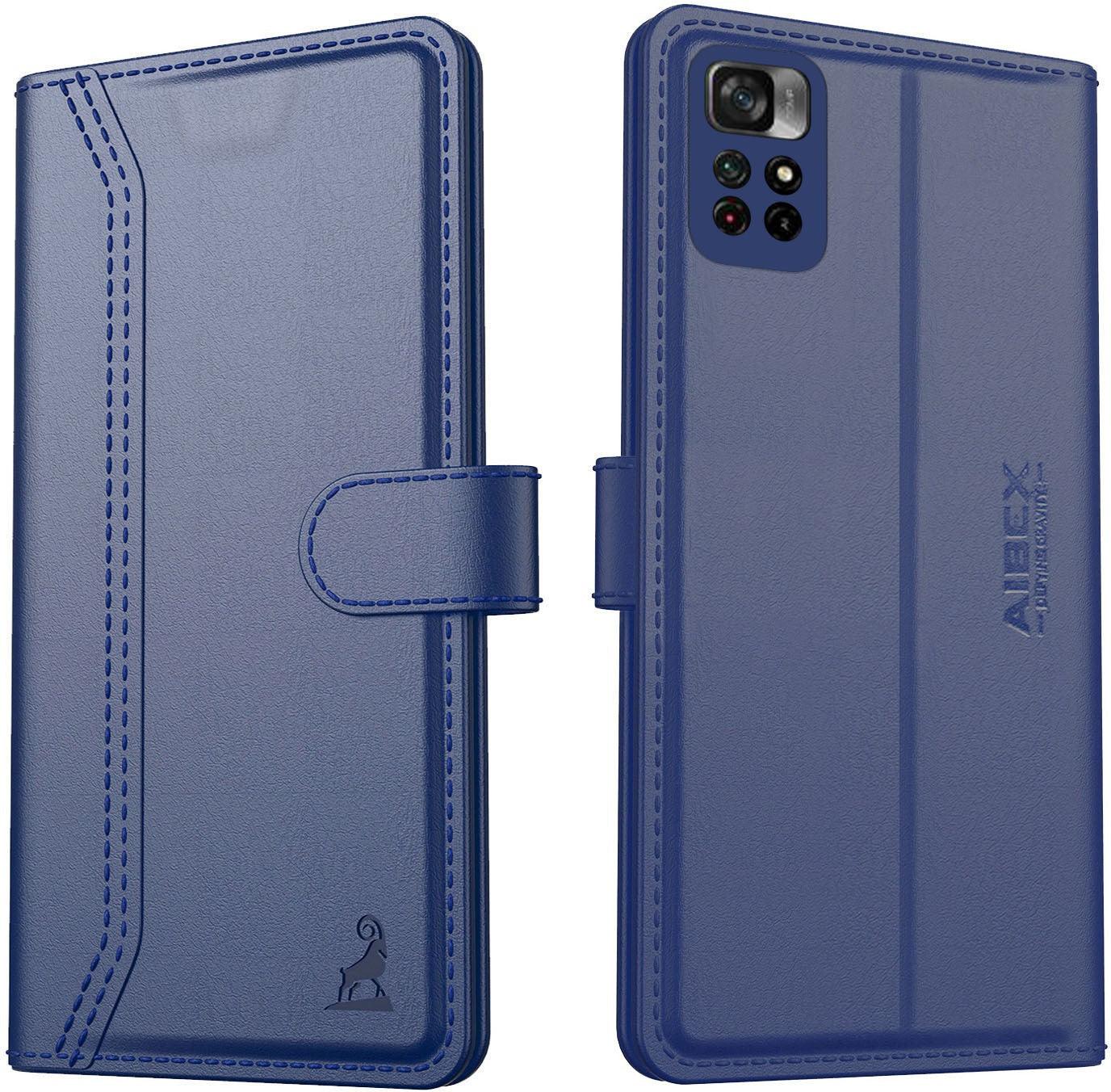 Xiaomi Poco M4 Pro 5G Aibex PU Leather Flip Cover Foldable Stand & Pocket Magnetic Closure - Aibex