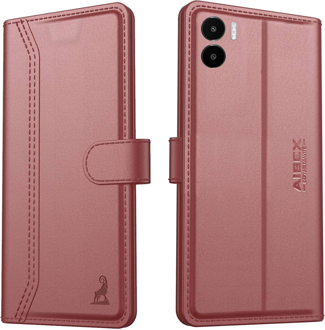 Xiaomi Redmi A1 Aibex PU Leather Flip Cover Foldable Stand & Pocket Magnetic Closure - Aibex