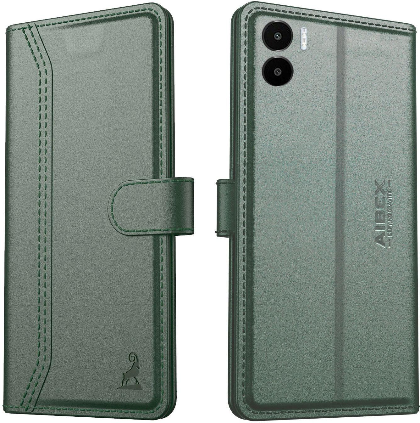 Xiaomi Redmi A1 Aibex PU Leather Flip Cover Foldable Stand & Pocket Magnetic Closure - Aibex