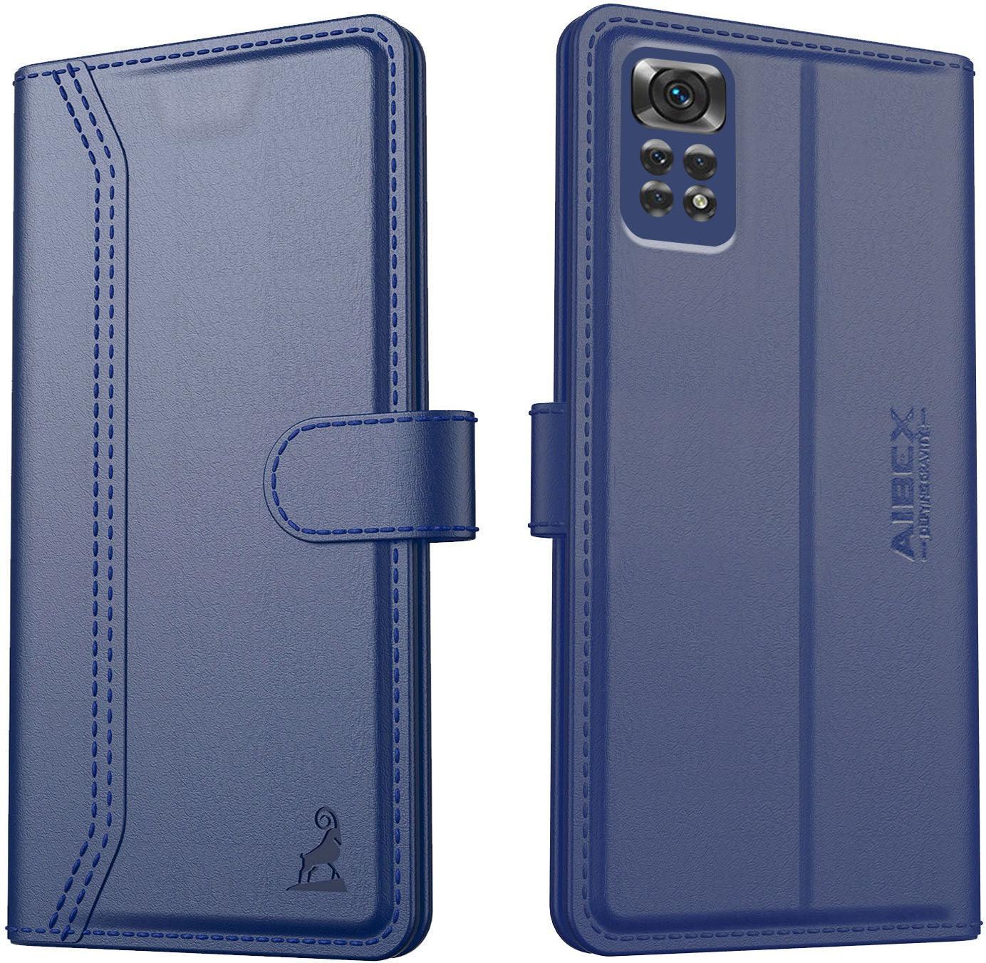 Xiaomi Redmi Note 11 Aibex PU Leather Flip Cover Foldable Stand & Pocket Magnetic Closure - Aibex