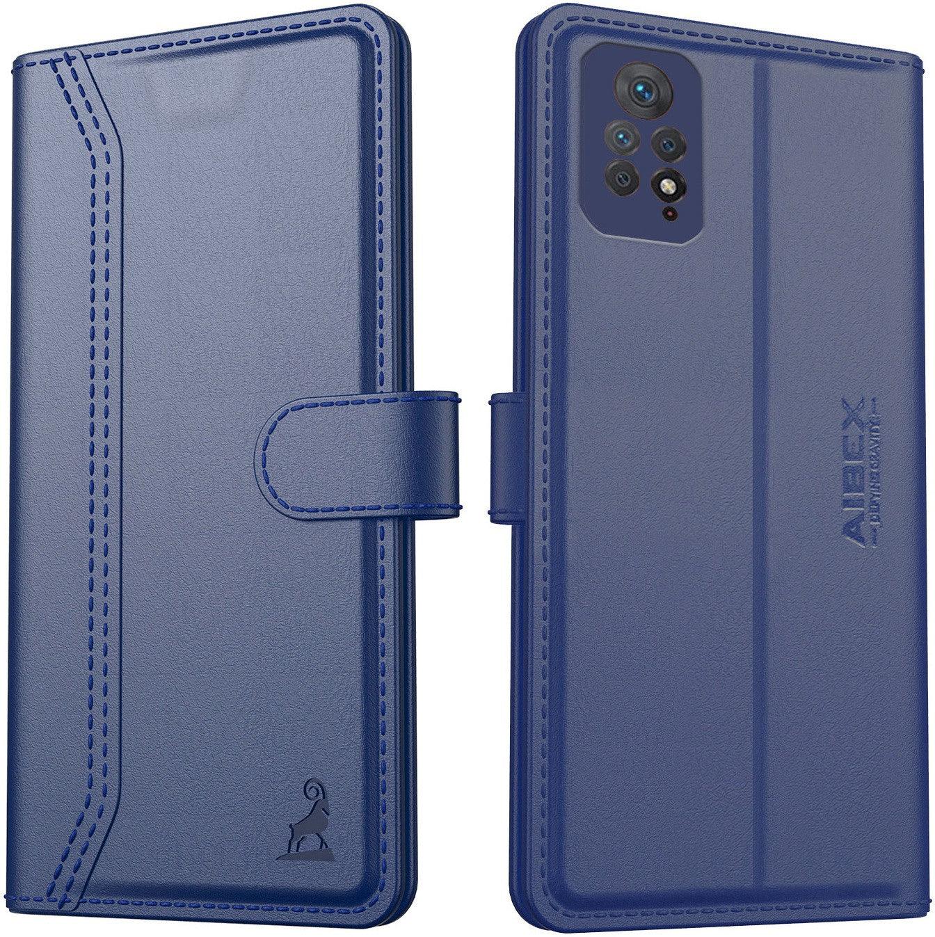 Xiaomi Redmi Note 11 Pro Aibex PU Leather Flip Cover Foldable Stand & Pocket Magnetic Closure - Aibex