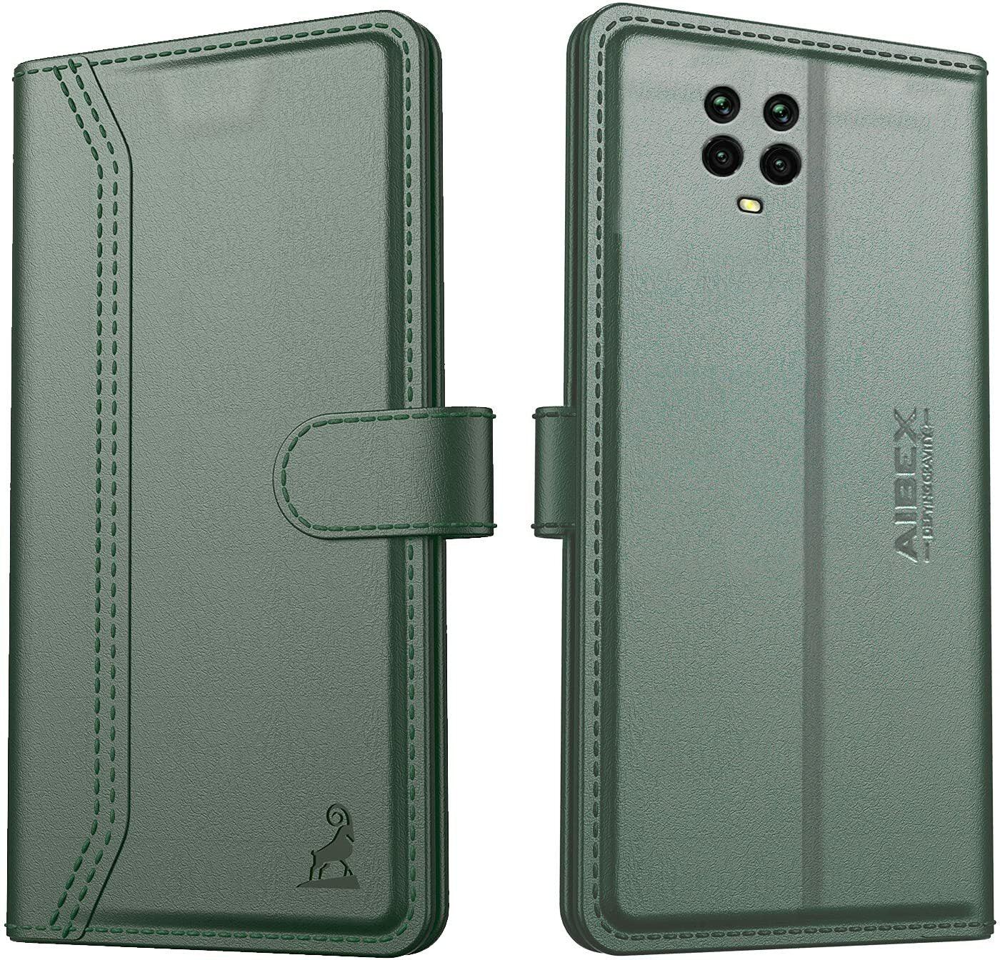 Xiaomi Redmi Note 9 Pro Aibex PU Leather Flip Cover Foldable Stand & Pocket Magnetic Closure - Aibex