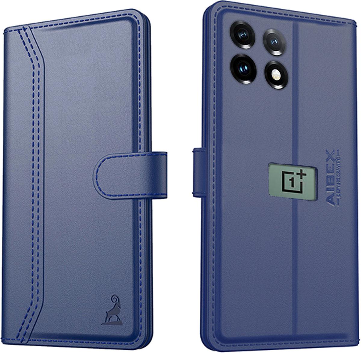 OnePlus 11 5G Aibex PU Leather Flip Cover Foldable Stand & Pocket Magnetic Closure - Aibex