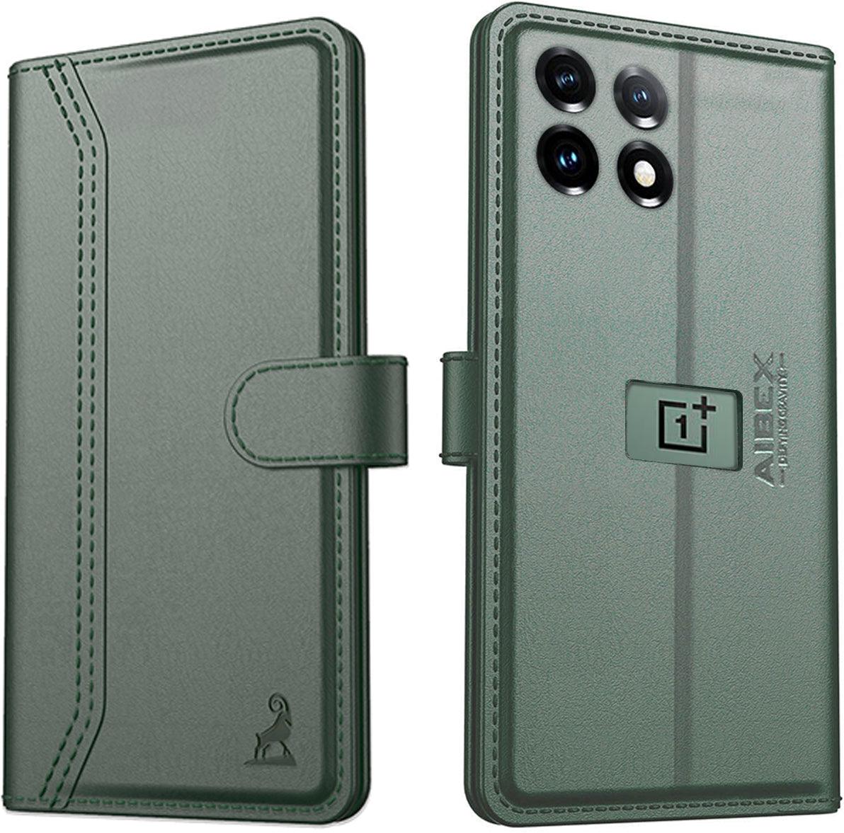 OnePlus 11 5G Aibex PU Leather Flip Cover Foldable Stand & Pocket Magnetic Closure - Aibex