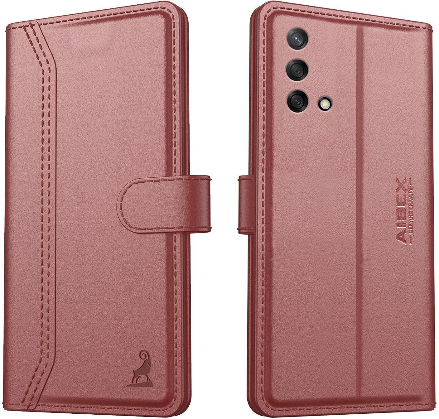 Oppo F19 / Oppo F19s Aibex PU Leather Flip Cover Foldable Stand & Pocket Magnetic Closure - Aibex