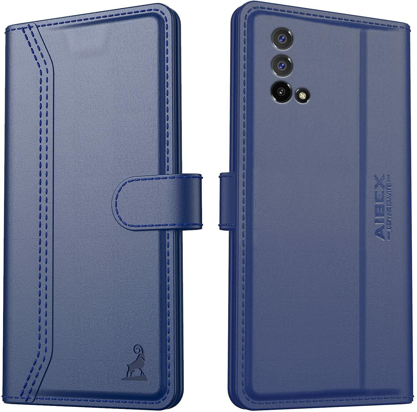 Realme Narzo 30 Pro 5G Aibex PU Leather Flip Cover Foldable Stand & Pocket Magnetic Closure - Aibex