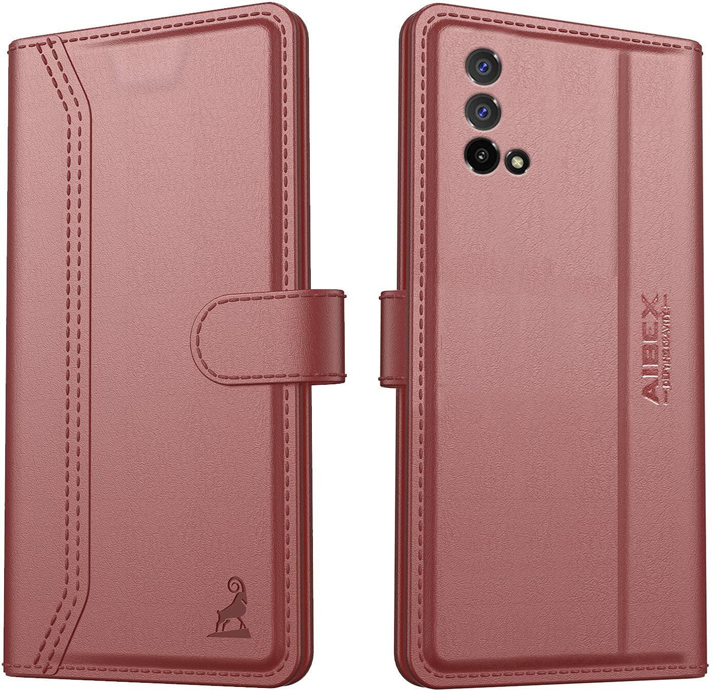 Realme Narzo 30 Pro 5G Aibex PU Leather Flip Cover Foldable Stand & Pocket Magnetic Closure - Aibex