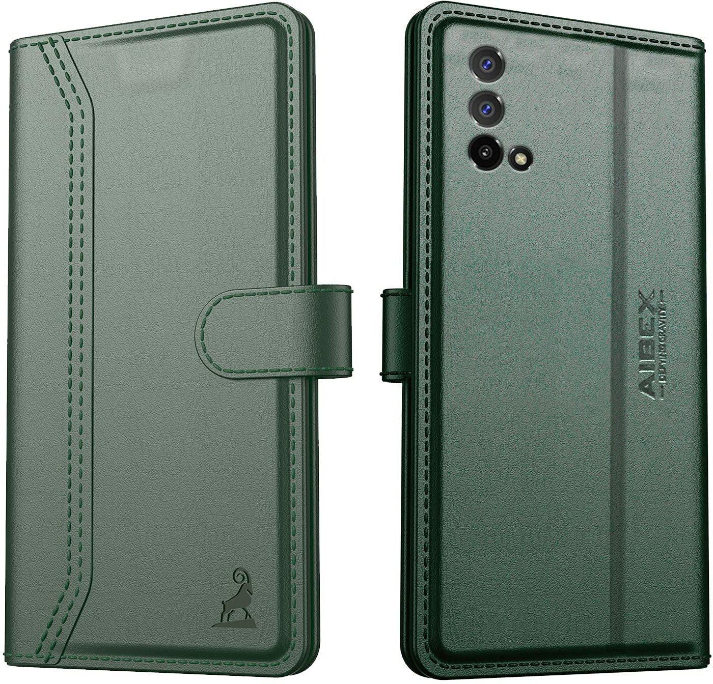 Realme Narzo 30 Pro 5G Aibex PU Leather Flip Cover Foldable Stand & Pocket Magnetic Closure - Aibex