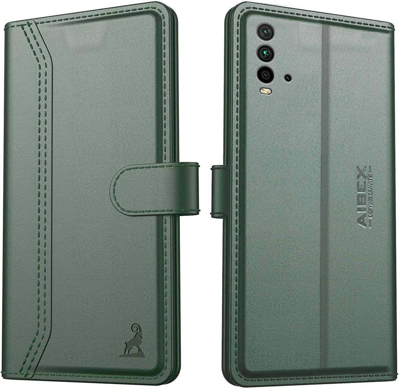 Xiaomi Redmi 9 Power Aibex PU Leather Flip Cover Foldable Stand & Pocket Magnetic Closure - Aibex