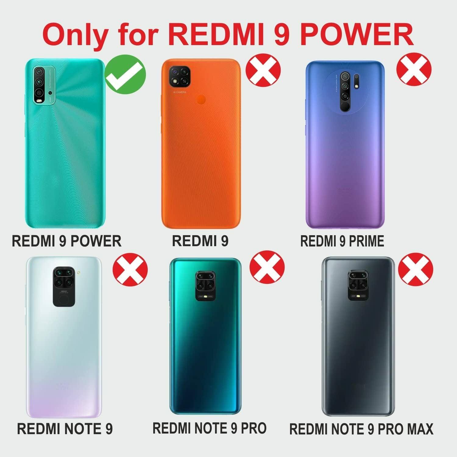 Xiaomi Redmi 9 Power Aibex PU Leather Flip Cover Foldable Stand & Pocket Magnetic Closure - Aibex