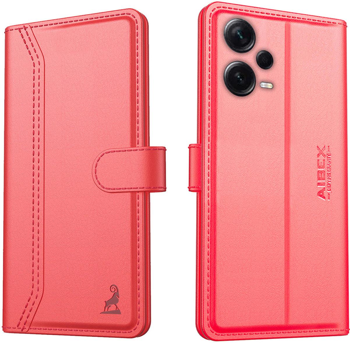 Xiaomi Redmi Note 12 Pro Plus Aibex PU Leather Flip Cover Foldable Stand - Aibex