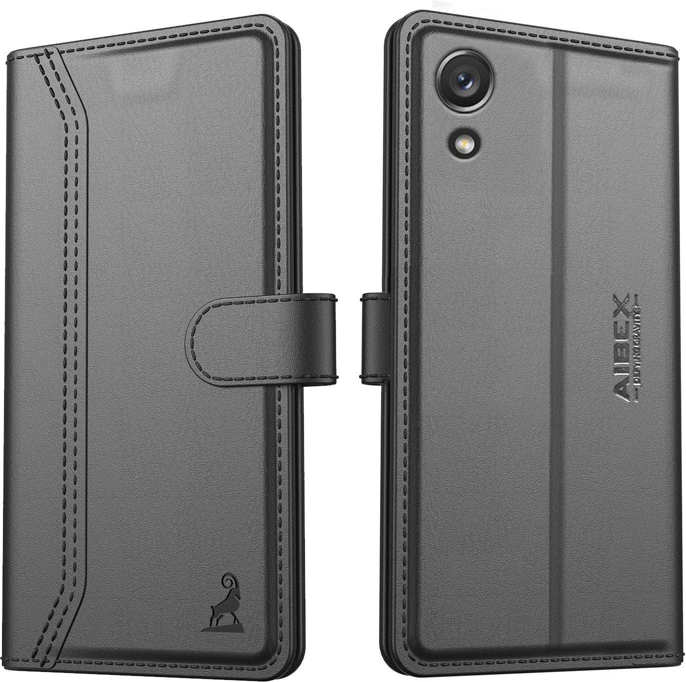 Samsung Galaxy A03 Core Aibex PU Leather Flip Cover Foldable Stand & Pocket Magnetic Closure - Aibex
