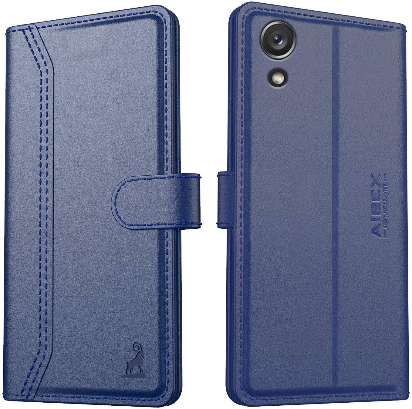 Samsung Galaxy A03 Core Aibex PU Leather Flip Cover Foldable Stand & Pocket Magnetic Closure - Aibex
