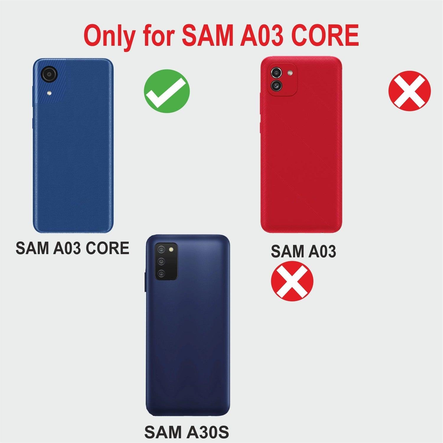 Samsung Galaxy A03 Core Aibex PU Leather Flip Cover Foldable Stand & Pocket Magnetic Closure - Aibex