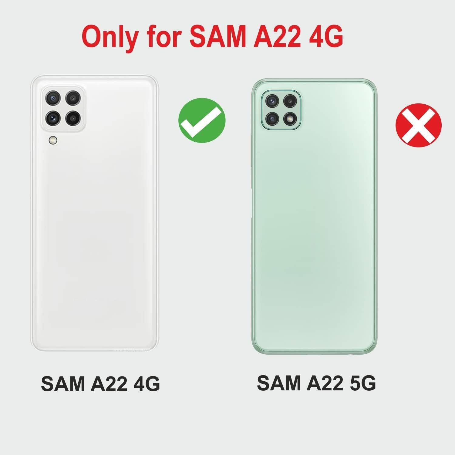 Samsung Galaxy A22 4G / F22 / M32 Aibex PU Leather Flip Cover Foldable Stand & Pocket Magnetic Closure - Aibex