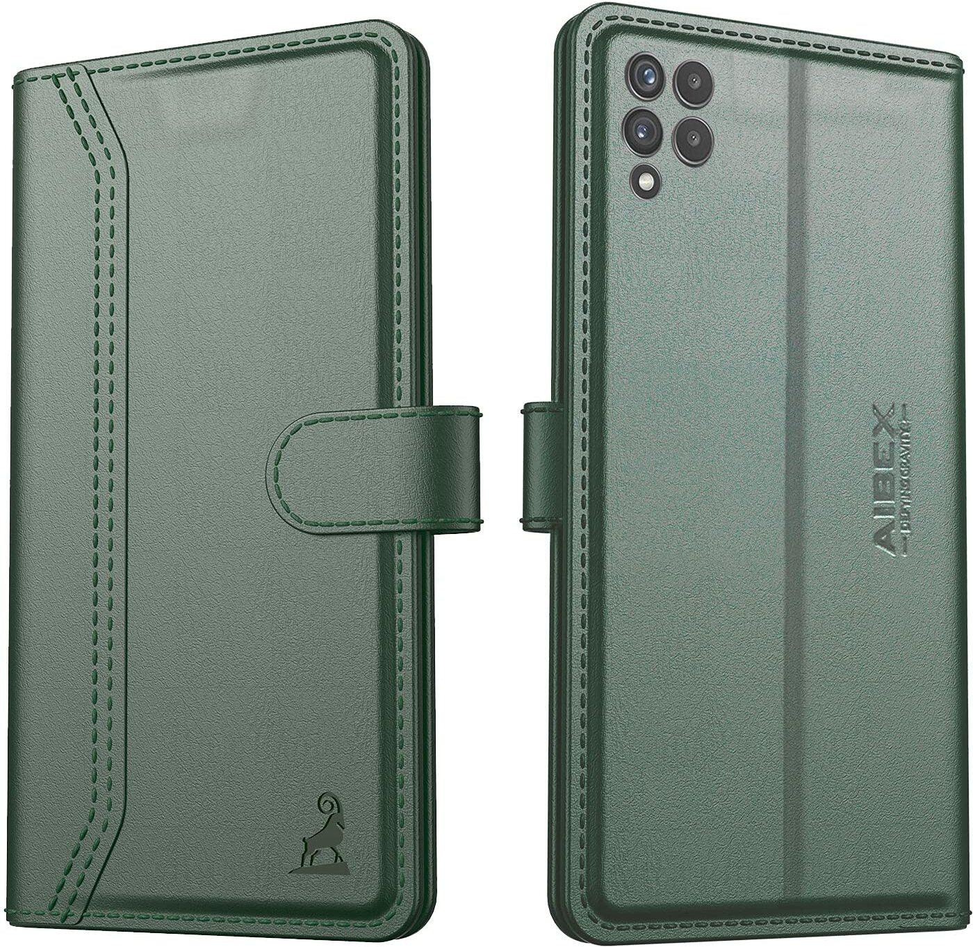 Samsung Galaxy A22 4G / F22 / M32 Aibex PU Leather Flip Cover Foldable Stand & Pocket Magnetic Closure - Aibex