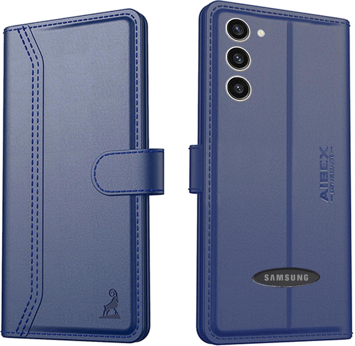 Samsung Galaxy S23 Plus 5G Aibex PU Leather Flip Cover Foldable Stand & Pocket Magnetic Closure - Aibex