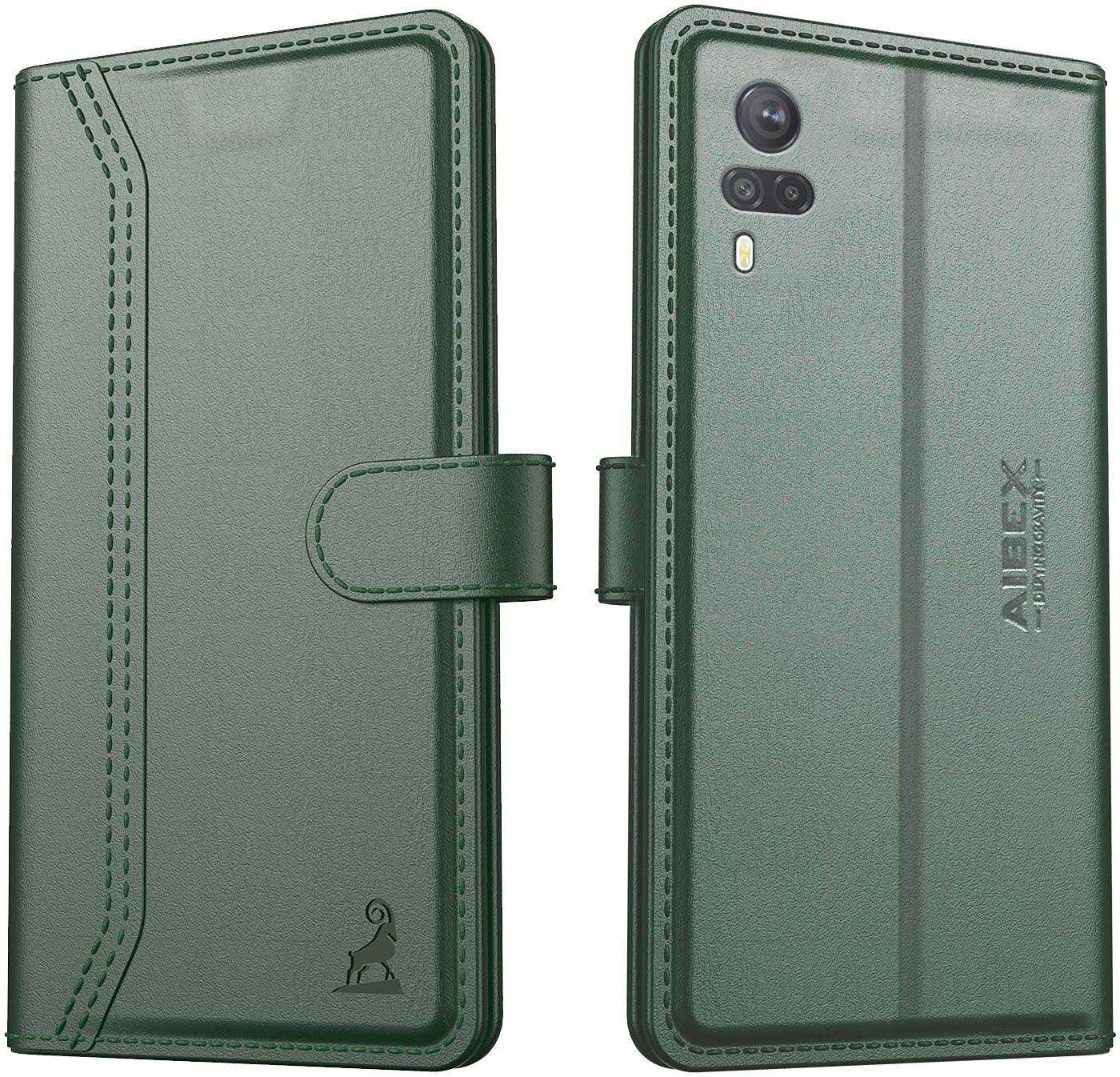 Vivo Y53s Aibex PU Leather Flip Cover Foldable Stand & Pocket Magnetic Closure - Aibex