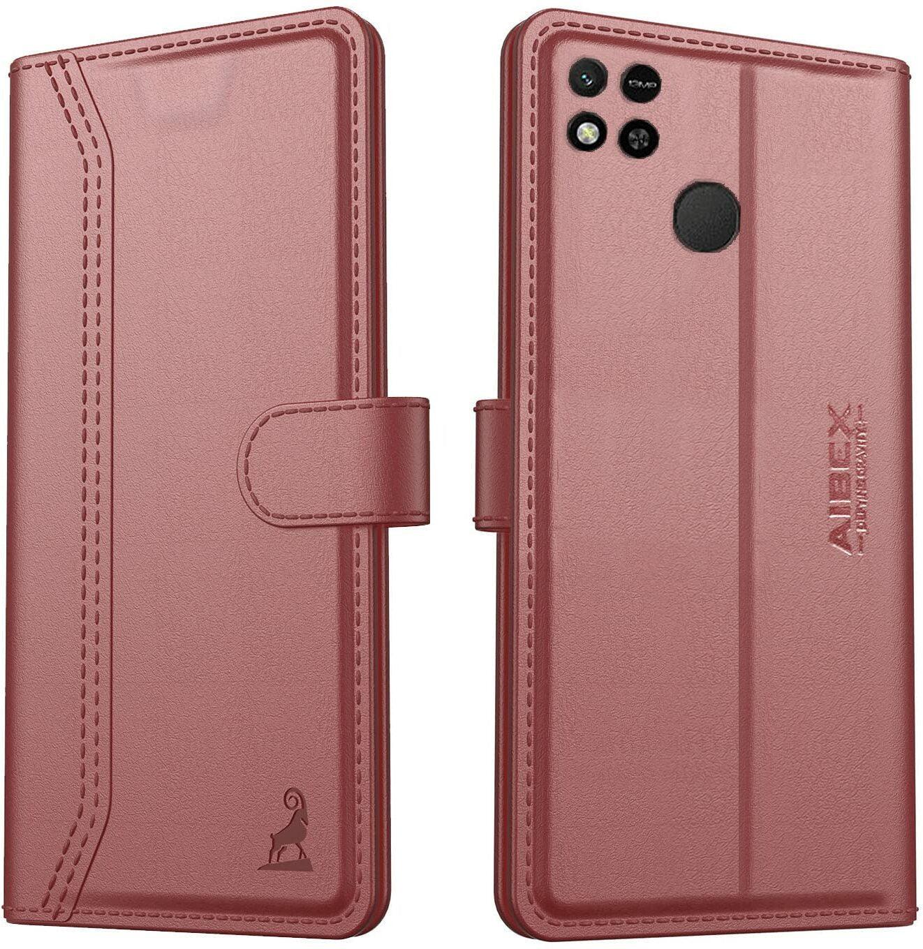 Xiaomi Redmi 10A Aibex PU Leather Flip Cover Foldable Stand & Pocket Magnetic Closure - Aibex